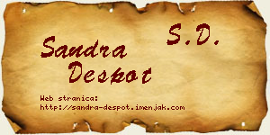 Sandra Despot vizit kartica
